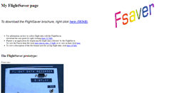 Desktop Screenshot of flightsaver.mennen.org