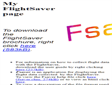 Tablet Screenshot of flightsaver.mennen.org